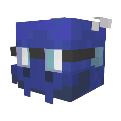 psq95 Minecraft avatar head, 3D render