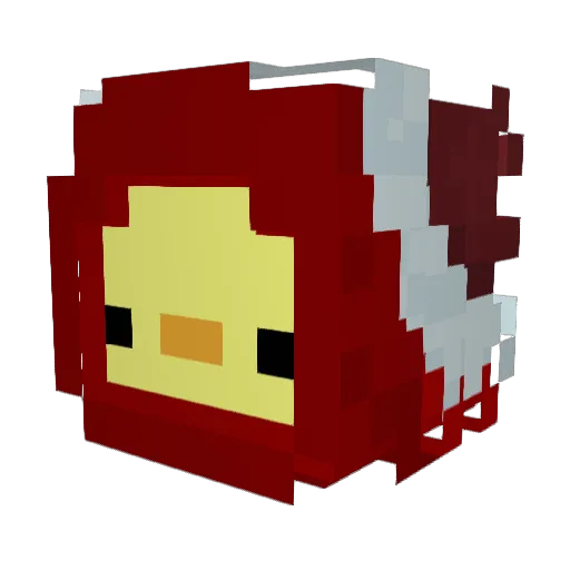 pssxzw Minecraft avatar head, 3D render