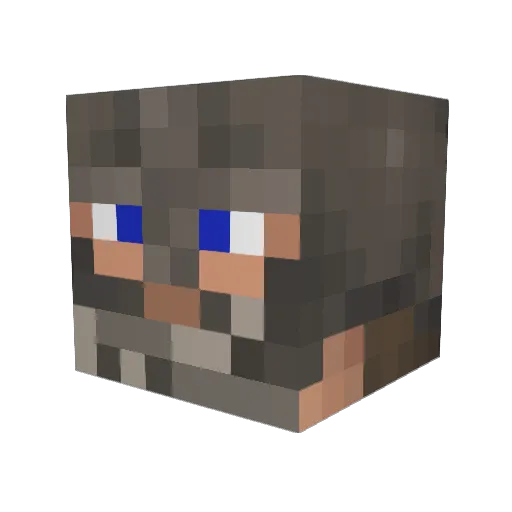 pstern13 Minecraft avatar head, 3D render