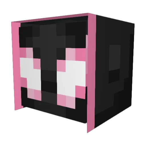 psvho Minecraft avatar head, 3D render