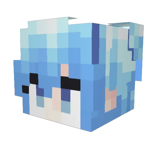 pswrsngt715 Minecraft avatar head, 3D render