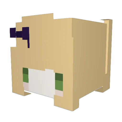 psy200 Minecraft avatar head, 3D render