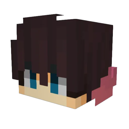 psy27 Minecraft avatar head, 3D render