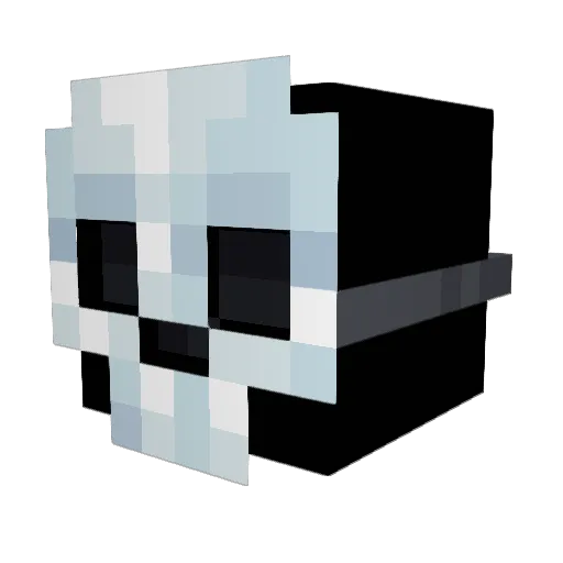 psycheisded Minecraft avatar head, 3D render