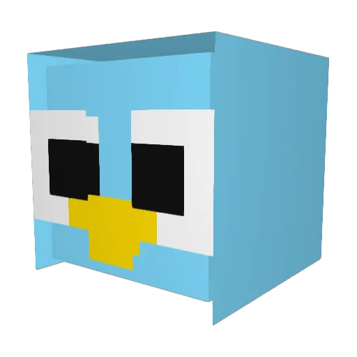 psychia Minecraft avatar head, 3D render