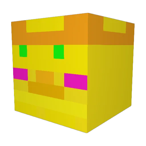 psychic_knife Minecraft avatar head, 3D render
