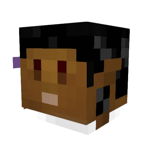 psycho_scribbles Minecraft avatar head, 3D render