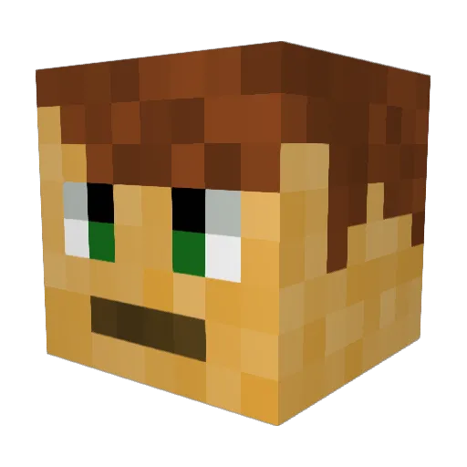 psychocow94 Minecraft avatar head, 3D render
