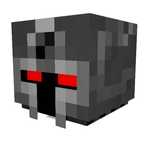 psychodough Minecraft avatar head, 3D render