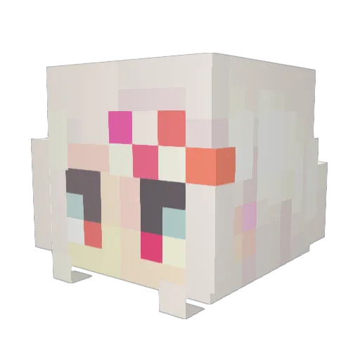 psychohambo Minecraft avatar head, 3D render
