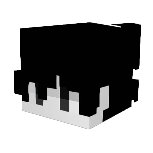 psychologic Minecraft avatar head, 3D render