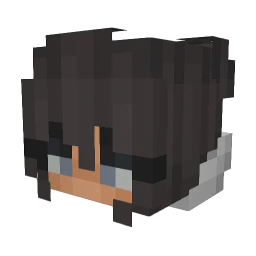 psychooza Minecraft avatar head, 3D render