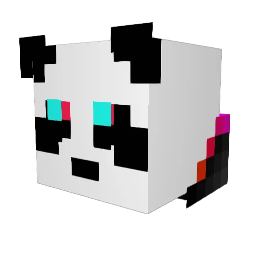 psychopanda2515 Minecraft avatar head, 3D render
