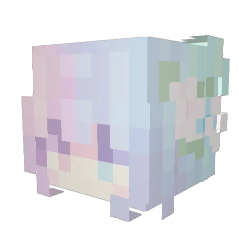 psychosis Minecraft avatar head, 3D render