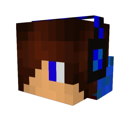 psyco124 Minecraft avatar head, 3D render
