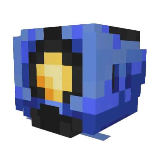 psycopathchild Minecraft avatar head, 3D render