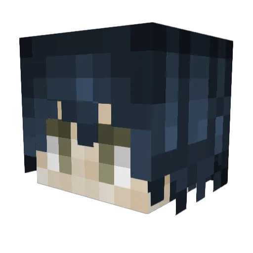 psydoll Minecraft avatar head, 3D render