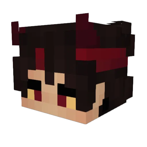 psylqcke Minecraft avatar head, 3D render