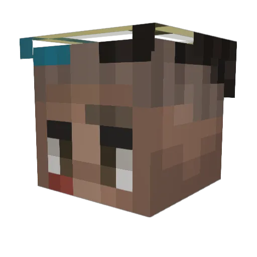 psynorr Minecraft avatar head, 3D render