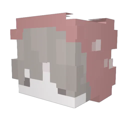 psyqhotic Minecraft avatar head, 3D render