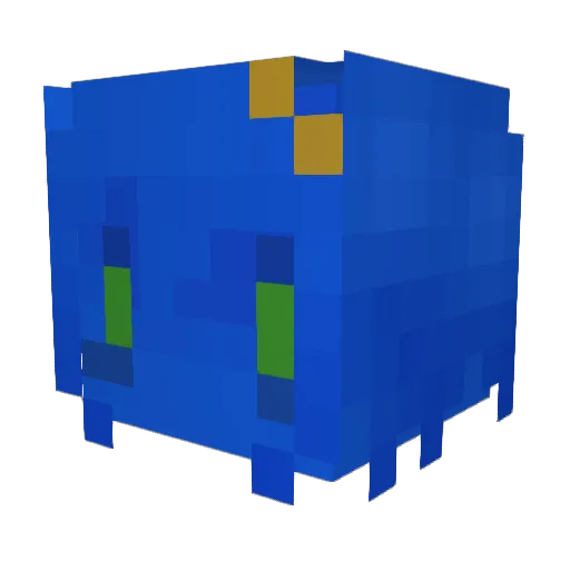 psyychopomp Minecraft avatar head, 3D render