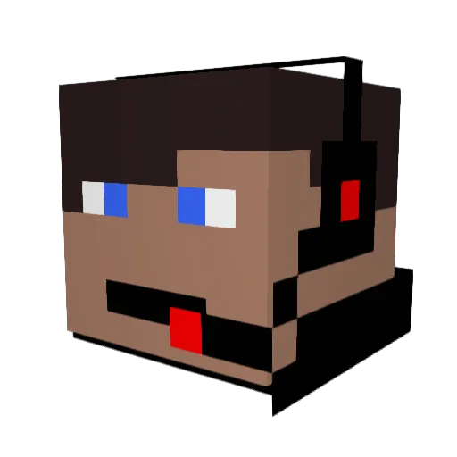 pszabo Minecraft avatar head, 3D render