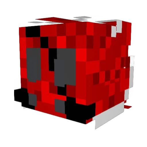 pt1324 Minecraft avatar head, 3D render