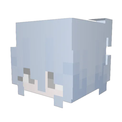ptacid_ Minecraft avatar head, 3D render
