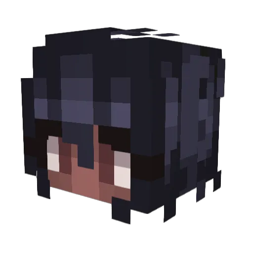 ptarmi Minecraft avatar head, 3D render