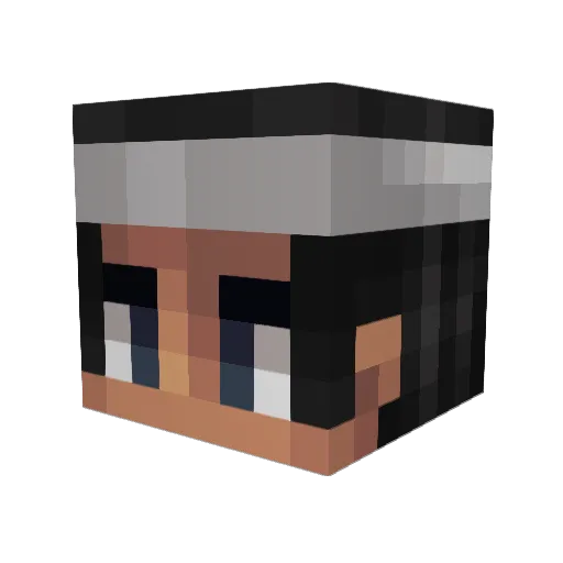 ptato_head Minecraft avatar head, 3D render
