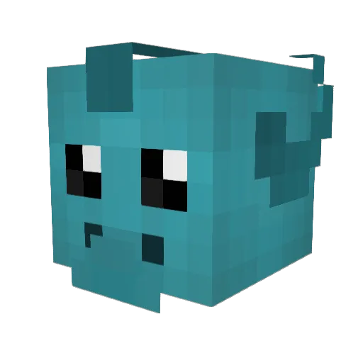 ptera_01 Minecraft avatar head, 3D render