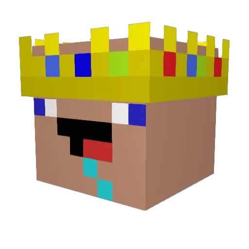 pterafier Minecraft avatar head, 3D render