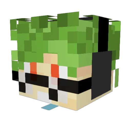 ptg2oo9 Minecraft avatar head, 3D render