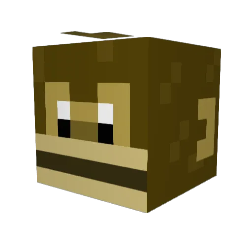 ptisinge Minecraft avatar head, 3D render