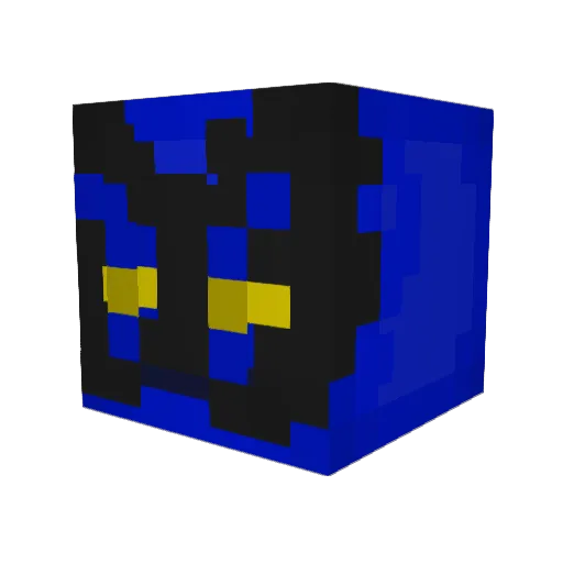 ptit_ours Minecraft avatar head, 3D render