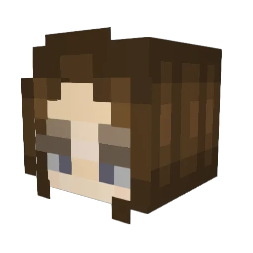 ptoIemaea Minecraft avatar head, 3D render