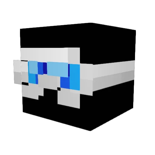ptols Minecraft avatar head, 3D render