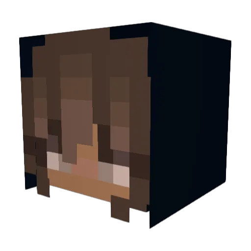 ptrckk Minecraft avatar head, 3D render