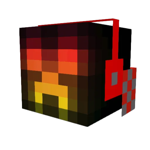 ptrebas Minecraft avatar head, 3D render