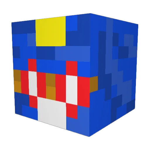 ptrx30 Minecraft avatar head, 3D render