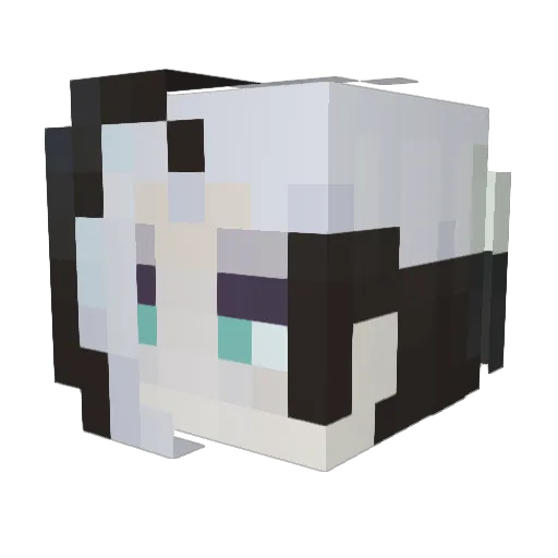 ptvampire Minecraft avatar head, 3D render