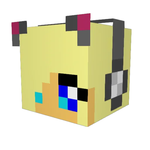 ptw419 Minecraft avatar head, 3D render