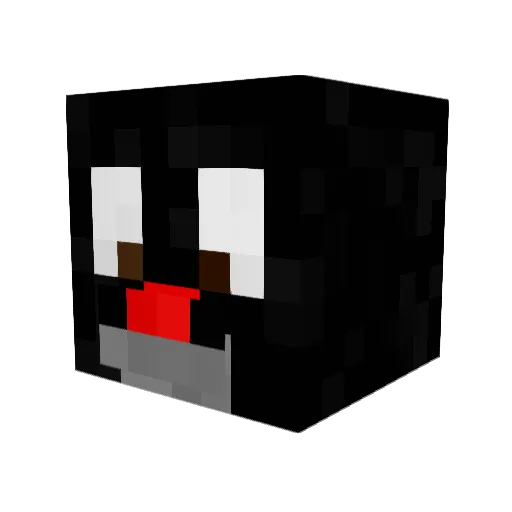 pualvv Minecraft avatar head, 3D render