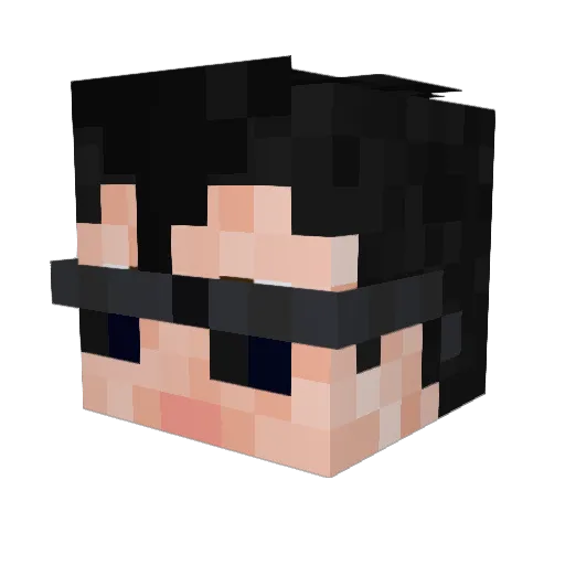 puazarz Minecraft avatar head, 3D render