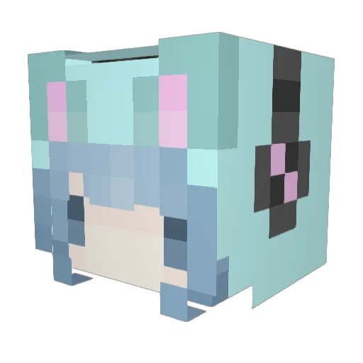 pubgyyds Minecraft avatar head, 3D render