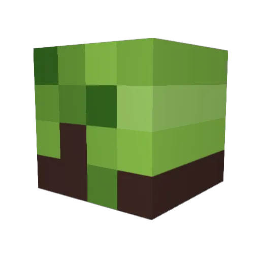 publow Minecraft avatar head, 3D render
