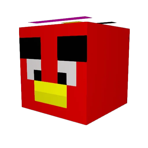 puccii Minecraft avatar head, 3D render