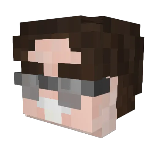 puccshsl Minecraft avatar head, 3D render