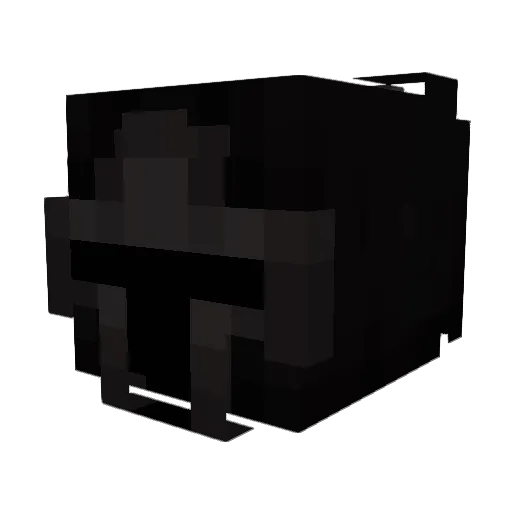 pucets Minecraft avatar head, 3D render