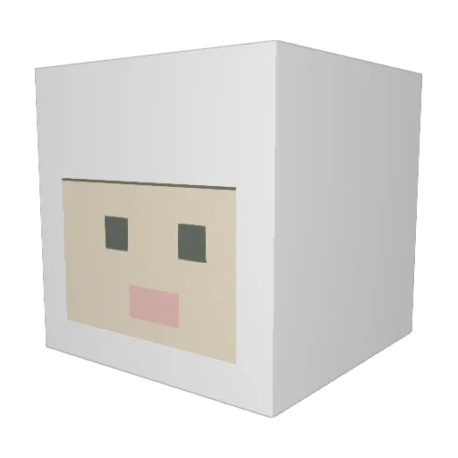 puchao3 Minecraft avatar head, 3D render